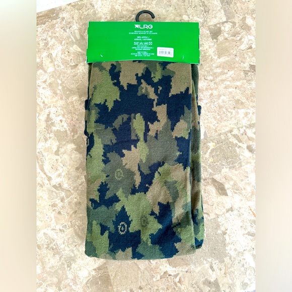 NWT Lifted Research Group (LRG) Camo Beanie and Scarf Set (OS) - Picture 4 of 9